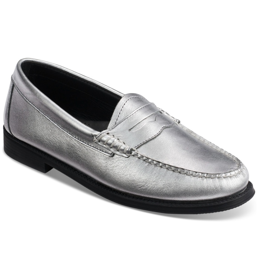 GH Bass Womens Whitney‎ Easy Weejun Loafer Silver